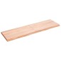 vidaXL Encimera baño madera maciza tratada marrón claro 140x40x(2-4)cm vidaXL Encimera baño madera maciza tratada marrón claro 140x40x(2-4)cm