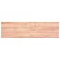 vidaXL Encimera baño madera maciza tratada marrón claro 140x40x(2-4)cm vidaXL Encimera baño madera maciza tratada marrón claro 140x40x(2-4)cm