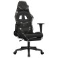 vidaXL Silla gaming con reposapiés cuero sintético negro camuflaje vidaXL Silla gaming con reposapiés cuero sintético negro camuflaje