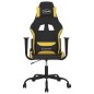 vidaXL Silla gaming tela amarillo y negro vidaXL Silla gaming tela amarillo y negro