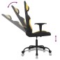 vidaXL Silla gaming tela amarillo y negro vidaXL Silla gaming tela amarillo y negro