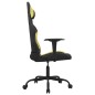 vidaXL Silla gaming tela verde claro y negro