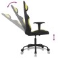 vidaXL Silla gaming tela verde claro y negro