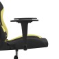 vidaXL Silla gaming tela verde claro y negro