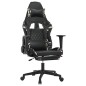 vidaXL Silla gaming con reposapiés cuero sintético negro camuflaje vidaXL Silla gaming con reposapiés cuero sintético negro camuflaje