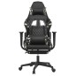 vidaXL Silla gaming con reposapiés cuero sintético negro camuflaje vidaXL Silla gaming con reposapiés cuero sintético negro camuflaje