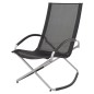 ProGarden Silla mecedora plegable negro ProGarden Silla mecedora plegable negro