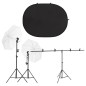 vidaXL Kit de estudio fotográfico con iluminación y fondo vidaXL Kit de estudio fotográfico con iluminación y fondo