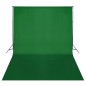 vidaXL Kit de estudio fotográfico con set de luces, fondo y reflector vidaXL Kit de estudio fotográfico con set de luces, fondo y reflector