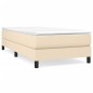 vidaXL Cama box spring con colchón tela color crema 80x200 cm vidaXL Cama box spring con colchón tela color crema 80x200 cm