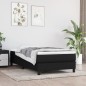 vidaXL Cama box spring con colchón tela negro 100x200 cm vidaXL Cama box spring con colchón tela negro 100x200 cm