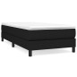 vidaXL Cama box spring con colchón tela negro 100x200 cm vidaXL Cama box spring con colchón tela negro 100x200 cm