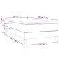 vidaXL Cama box spring con colchón tela negro 100x200 cm vidaXL Cama box spring con colchón tela negro 100x200 cm