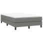 vidaXL Cama box spring con colchón tela gris oscuro 120x200 cm vidaXL Cama box spring con colchón tela gris oscuro 120x200 cm