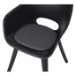Madison Cojín de asiento Panama 2 unidades gris 39x36 cm Madison Cojín de asiento Panama 2 unidades gris 39x36 cm