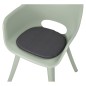 Madison Cojín de asiento Panama 2 unidades gris 39x36 cm Madison Cojín de asiento Panama 2 unidades gris 39x36 cm
