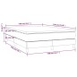 vidaXL Cama box spring con colchón tela azul 140x190 cm vidaXL Cama box spring con colchón tela azul 140x190 cm