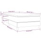 vidaXL Cama box spring con colchón tela marrón oscuro 90x190 cm vidaXL Cama box spring con colchón tela marrón oscuro 90x190 cm