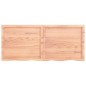 vidaXL Encimera baño madera maciza tratada marrón claro 140x60x(2-4)cm vidaXL Encimera baño madera maciza tratada marrón claro 140x60x(2-4)cm