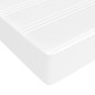 vidaXL Cama box spring con colchón cuero sintético blanco 140x190 cm