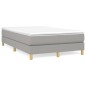 vidaXL Cama box spring con colchón tela gris claro 120x200 cm vidaXL Cama box spring con colchón tela gris claro 120x200 cm