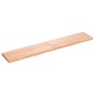 vidaXL Encimera baño madera maciza tratada marrón claro 160x30x(2-4)cm vidaXL Encimera baño madera maciza tratada marrón claro 160x30x(2-4)cm