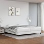 vidaXL Cama box spring con colchón cuero sintético blanco 200x200 cm vidaXL Cama box spring con colchón cuero sintético blanco 200x200 cm