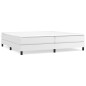 vidaXL Cama box spring con colchón cuero sintético blanco 200x200 cm vidaXL Cama box spring con colchón cuero sintético blanco 200x200 cm