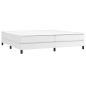 vidaXL Cama box spring con colchón cuero sintético blanco 200x200 cm vidaXL Cama box spring con colchón cuero sintético blanco 200x200 cm