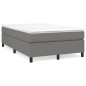 vidaXL Cama box spring con colchón tela gris oscuro 120x200 cm vidaXL Cama box spring con colchón tela gris oscuro 120x200 cm