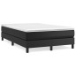 vidaXL Cama box spring con colchón cuero sintético negro 120x200 cm vidaXL Cama box spring con colchón cuero sintético negro 120x200 cm