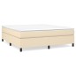 vidaXL Cama box spring con colchón tela color crema 160x200 cm vidaXL Cama box spring con colchón tela color crema 160x200 cm
