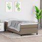 vidaXL Cama box spring con colchón tela gris taupe 80x200 cm vidaXL Cama box spring con colchón tela gris taupe 80x200 cm