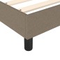 vidaXL Cama box spring con colchón tela gris taupe 80x200 cm vidaXL Cama box spring con colchón tela gris taupe 80x200 cm