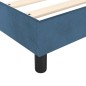 vidaXL Cama box spring con colchón terciopelo azul oscuro 90x200 cm vidaXL Cama box spring con colchón terciopelo azul oscuro 90x200 cm