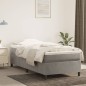 vidaXL Cama box spring con colchón terciopelo gris claro 100x200 cm vidaXL Cama box spring con colchón terciopelo gris claro 100x200 cm