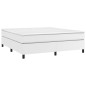 vidaXL Cama box spring con colchón cuero sintético blanco 180x200 cm vidaXL Cama box spring con colchón cuero sintético blanco 180x200 cm