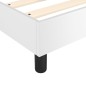 vidaXL Cama box spring con colchón cuero sintético blanco 180x200 cm vidaXL Cama box spring con colchón cuero sintético blanco 180x200 cm
