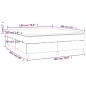vidaXL Cama box spring con colchón cuero sintético blanco 180x200 cm vidaXL Cama box spring con colchón cuero sintético blanco 180x200 cm