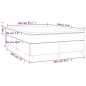 vidaXL Cama box spring con colchón tela color crema 140x190 cm vidaXL Cama box spring con colchón tela color crema 140x190 cm