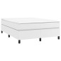 vidaXL Cama box spring con colchón cuero sintético blanco 140x200cm vidaXL Cama box spring con colchón cuero sintético blanco 140x200cm