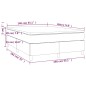 vidaXL Cama box spring con colchón tela color crema 140x190 cm vidaXL Cama box spring con colchón tela color crema 140x190 cm
