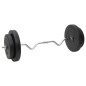 vidaXL Juego de barras y mancuernas con discos 120 kg vidaXL Juego de barras y mancuernas con discos 120 kg