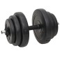 vidaXL Juego de barras y mancuernas con discos 60 kg vidaXL Juego de barras y mancuernas con discos 60 kg
