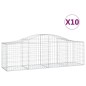 vidaXL Cestas de gaviones 10 uds forma de arco hierro 200x50x60/80 cm vidaXL Cestas de gaviones 10 uds forma de arco hierro 200x50x60/80 cm