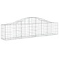 vidaXL Cestas de gaviones 18 uds forma de arco hierro 200x30x40/60 cm vidaXL Cestas de gaviones 18 uds forma de arco hierro 200x30x40/60 cm