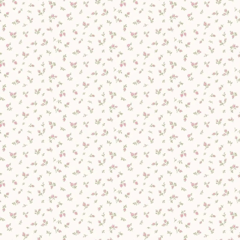 Noordwand Papel pintado Blooming Garden 6 Little Roses blanco y rosa