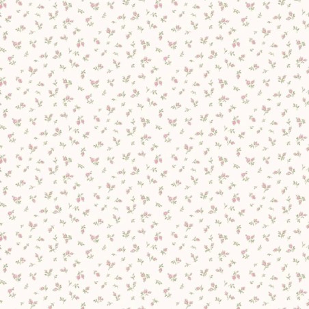 Noordwand Papel pintado Blooming Garden 6 Little Roses blanco y rosa