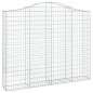 vidaXL Cestas gaviones 7 uds forma de arco hierro 200x30x160/180 cm vidaXL Cestas gaviones 7 uds forma de arco hierro 200x30x160/180 cm
