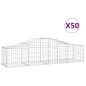 vidaXL Cestas de gaviones 50 uds forma de arco hierro 200x50x40/60 cm vidaXL Cestas de gaviones 50 uds forma de arco hierro 200x50x40/60 cm